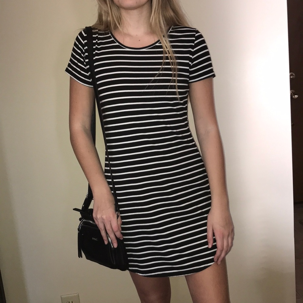 Striped T-Shirt Dress